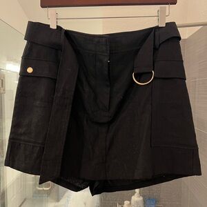 Zara Black Belted Skort